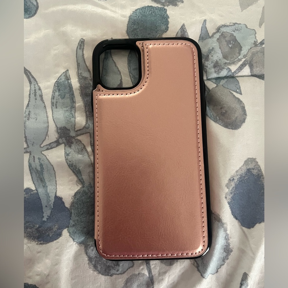 Rose Gold Wallet Phone Case- IPhone 13/15